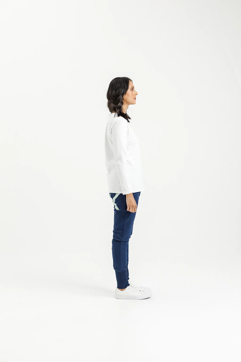 Homelee | Apartment Pants Winter - Indigo Blue with Seafoam X