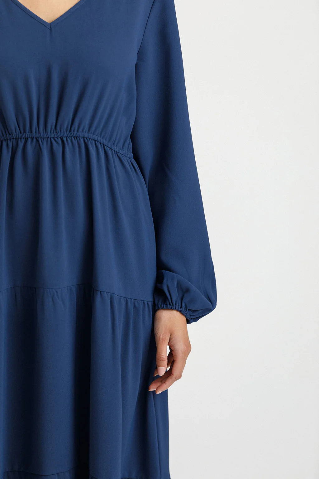 Homelee | Flora Dress - Indigo Blue