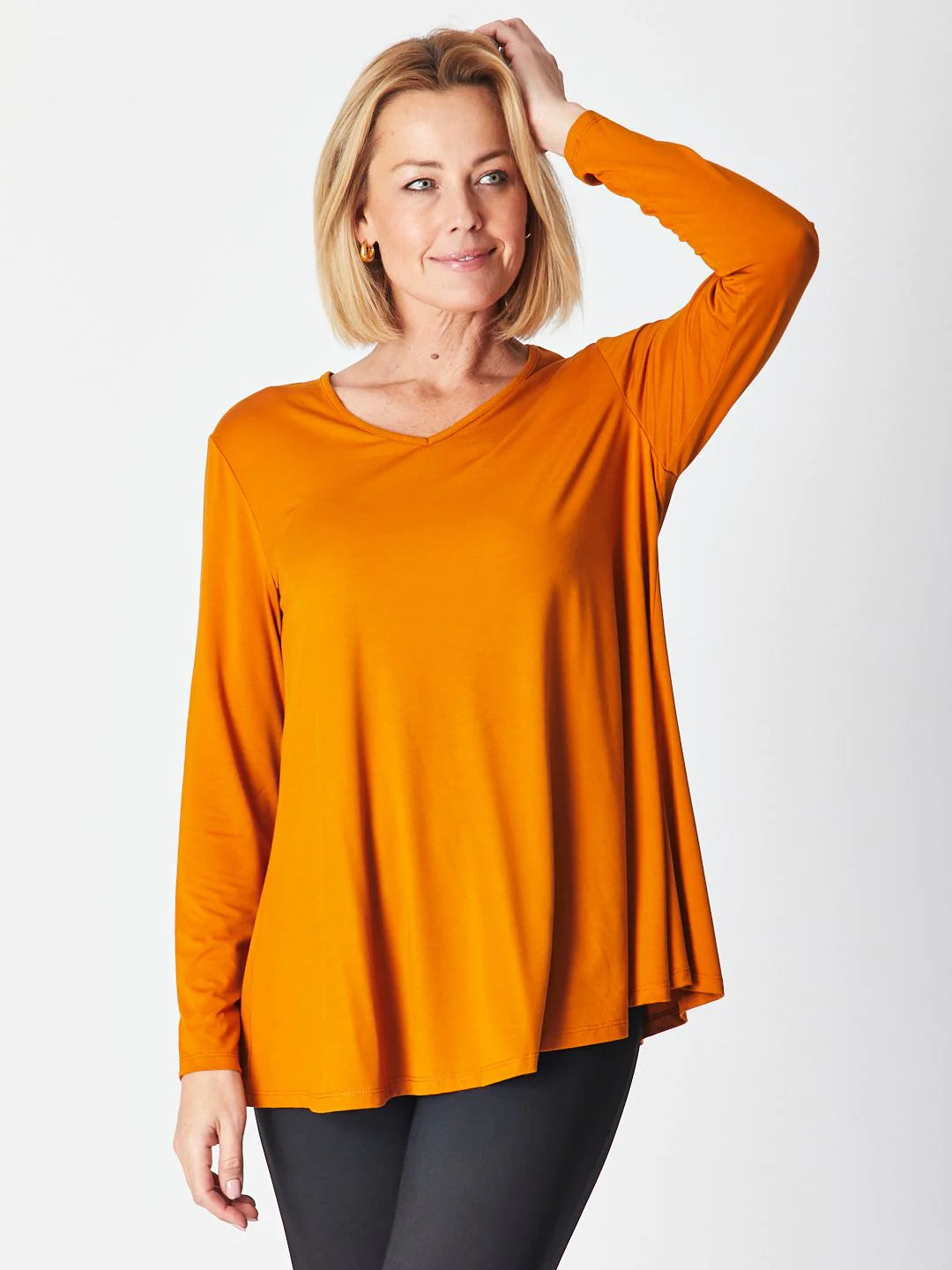 Cordelia Street Bamboo Core Top - Pumpkin