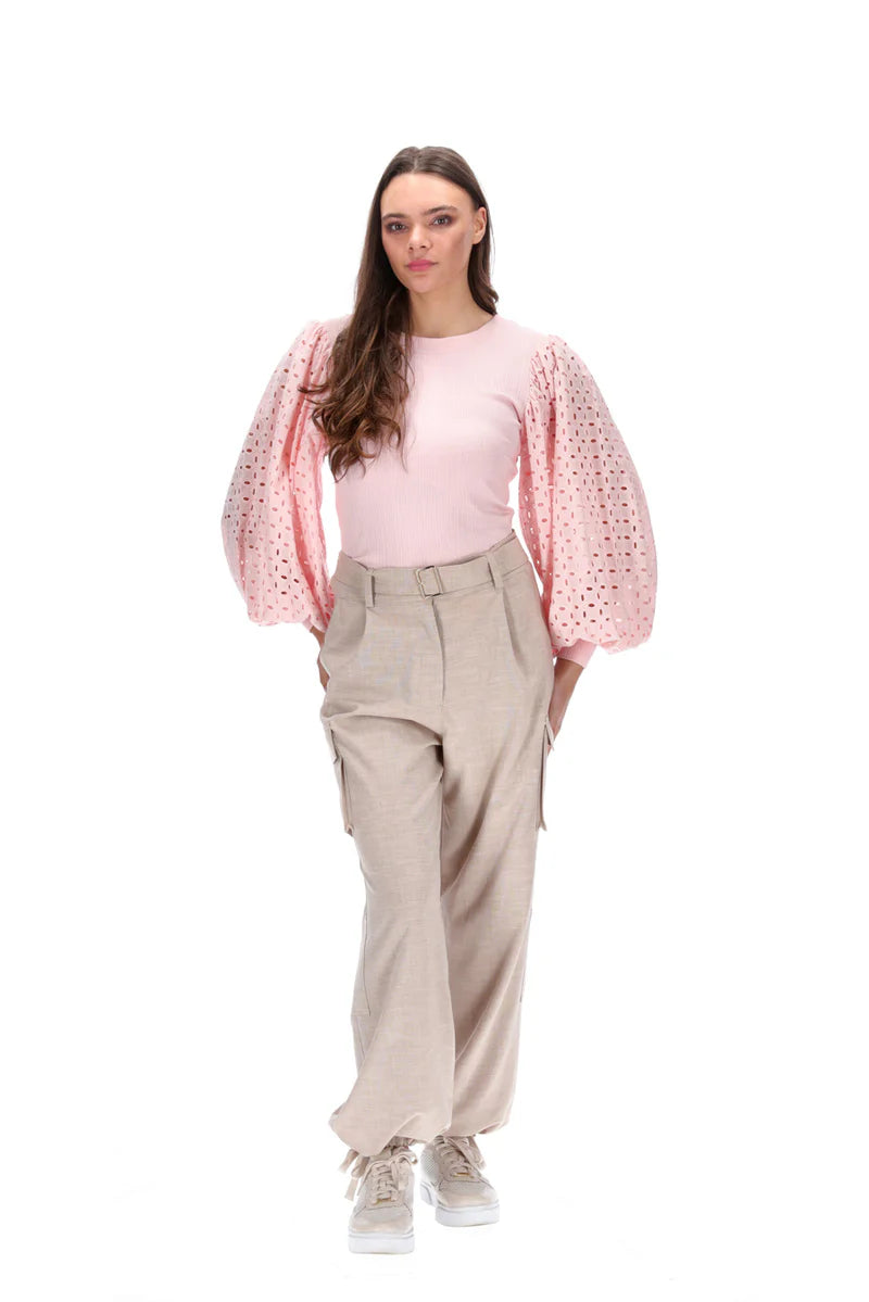 Charlo By Augustine | Jessie Embroidered Top - Peach