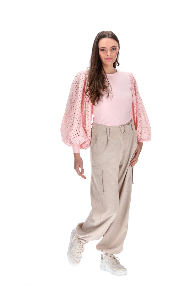 Charlo By Augustine | Jessie Embroidered Top - Peach