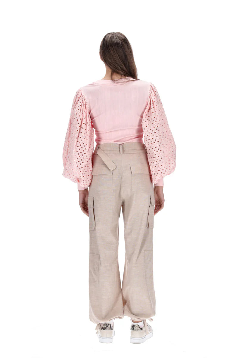 Charlo By Augustine | Jessie Embroidered Top - Peach