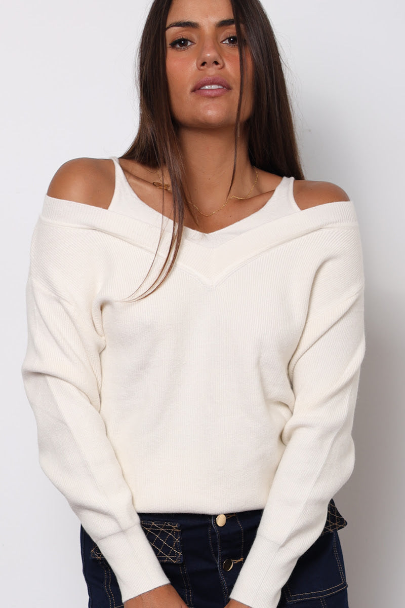 Intruder | Alissa Knit Top - Cream