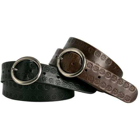 Loop Leather Co. Flower Drum Leather Belt Choc