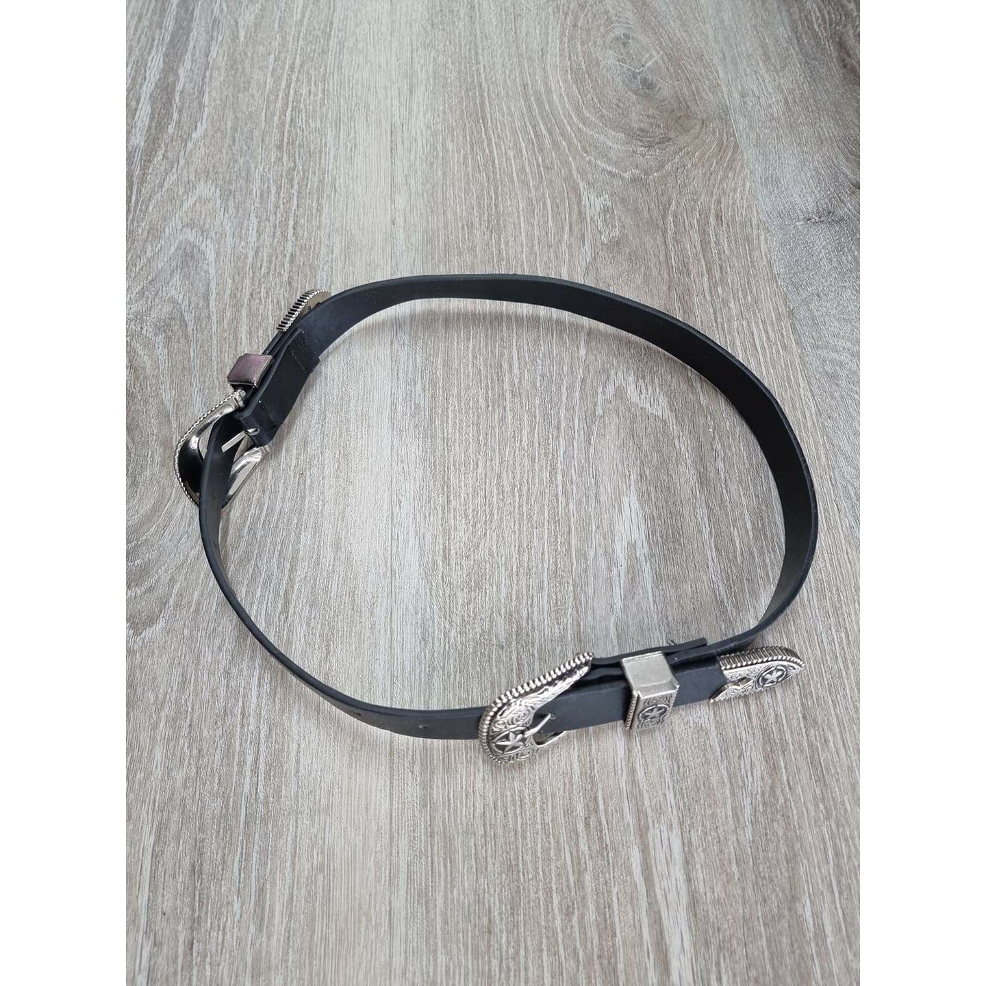 Silver Wishes Belt - Black