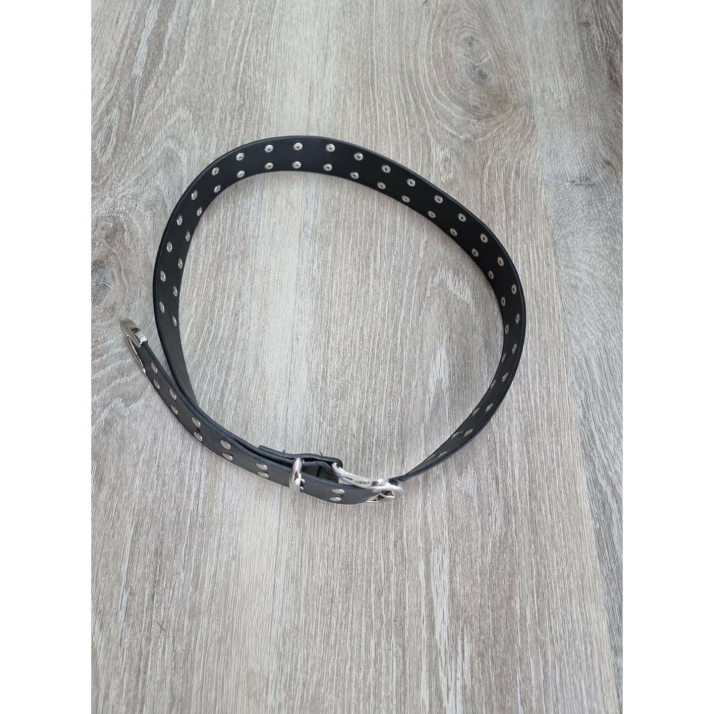 Silver Wishes Stud Belt - Black