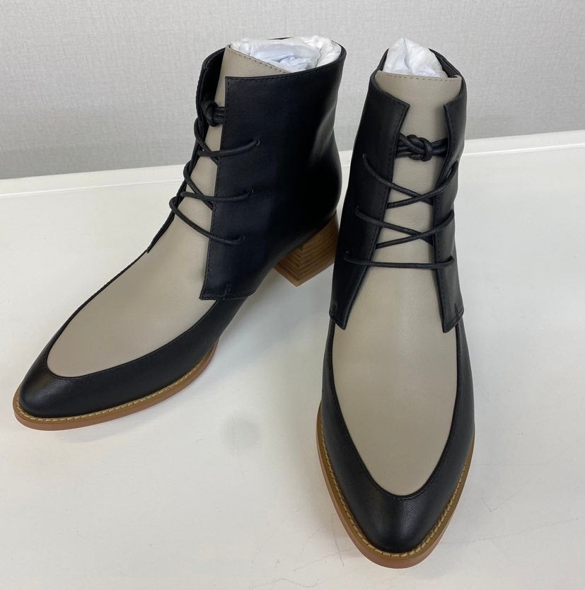 OLI - Black/Taupe Ankle Boot