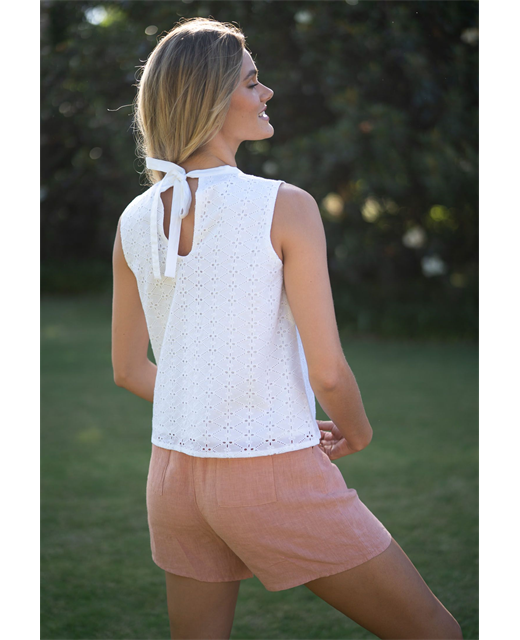 HUMIDITY - Capri Top | White