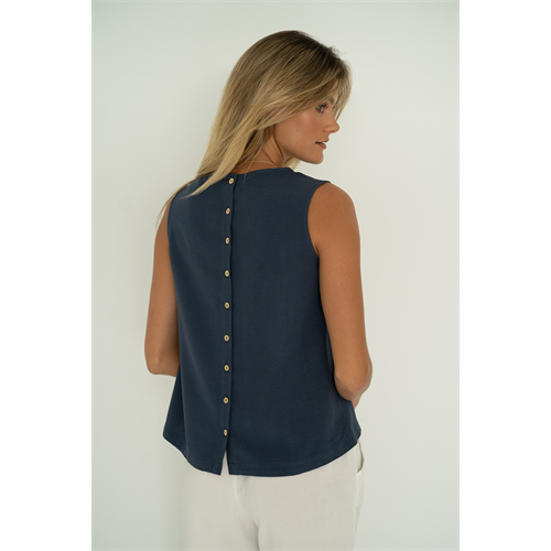 HUMIDITY - Jade Top | Navy