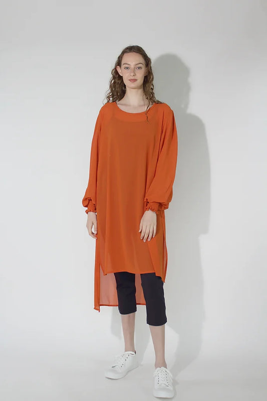 JACLYN M - Zepher Tunic Dress | Terracotta