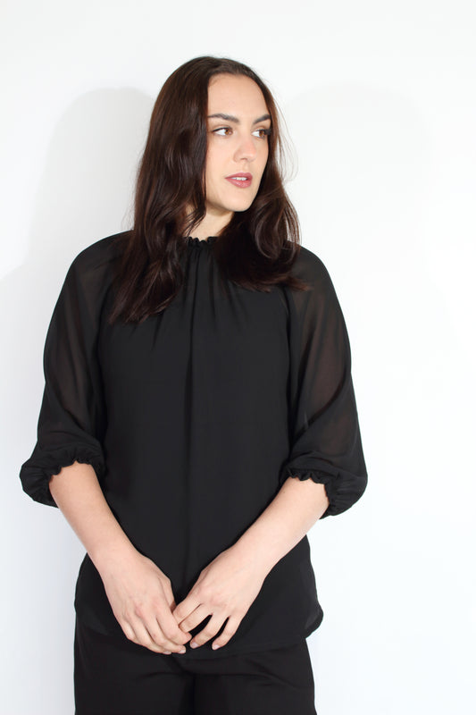 JACLYN M Cooper Blouse - Black