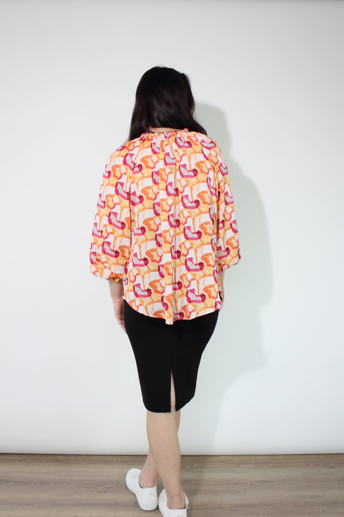 JACLYN M Cooper Blouse - Cream/Multi