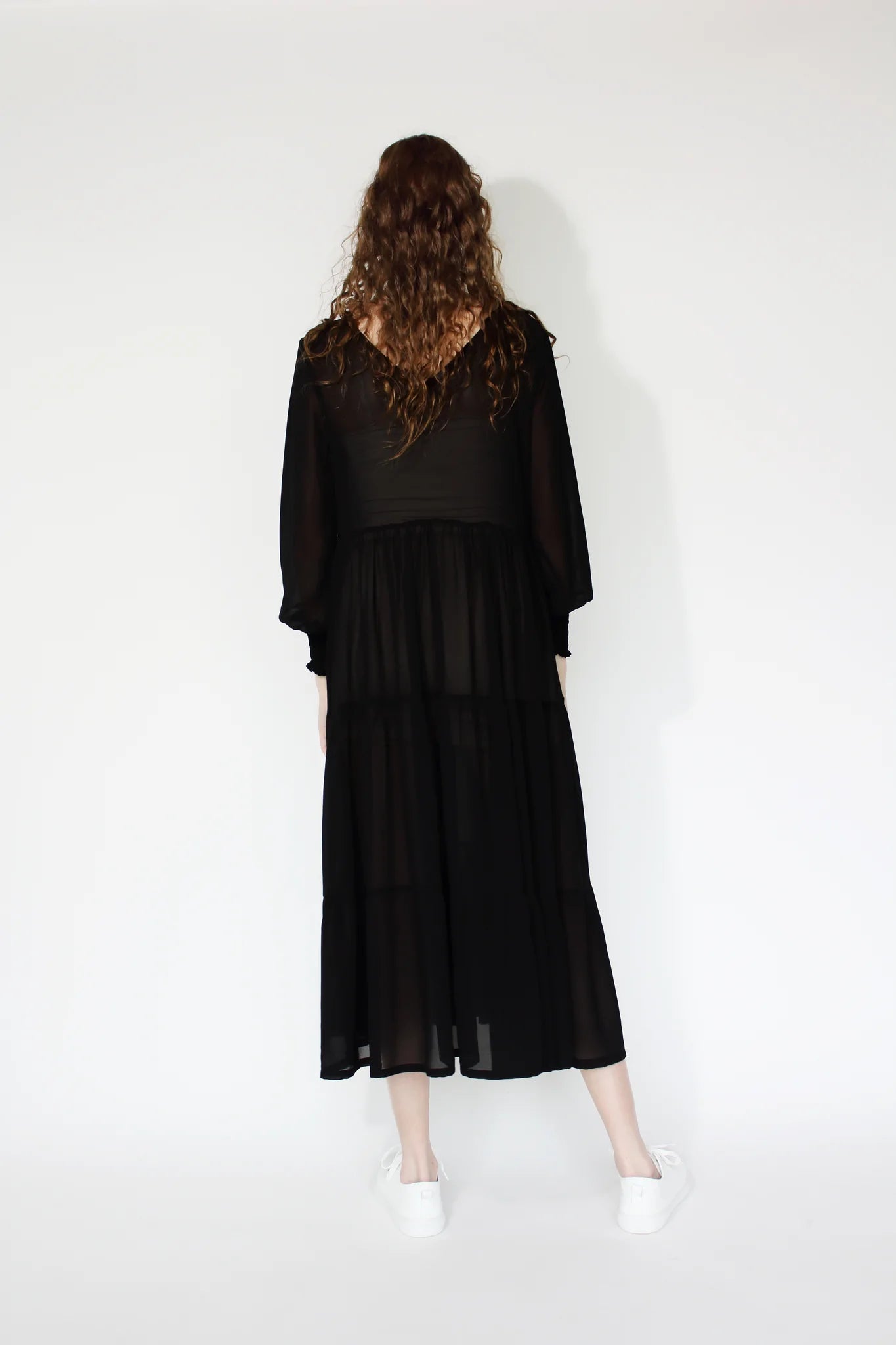 JACLYN M - Demi Tiered Dress | Black