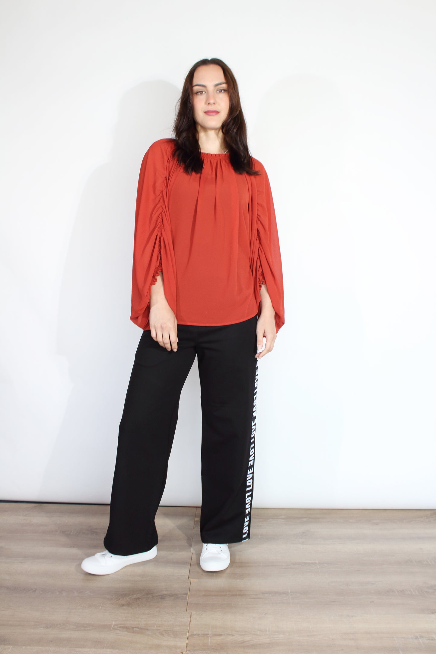 JACLYN M Reanna Blouse - Rust