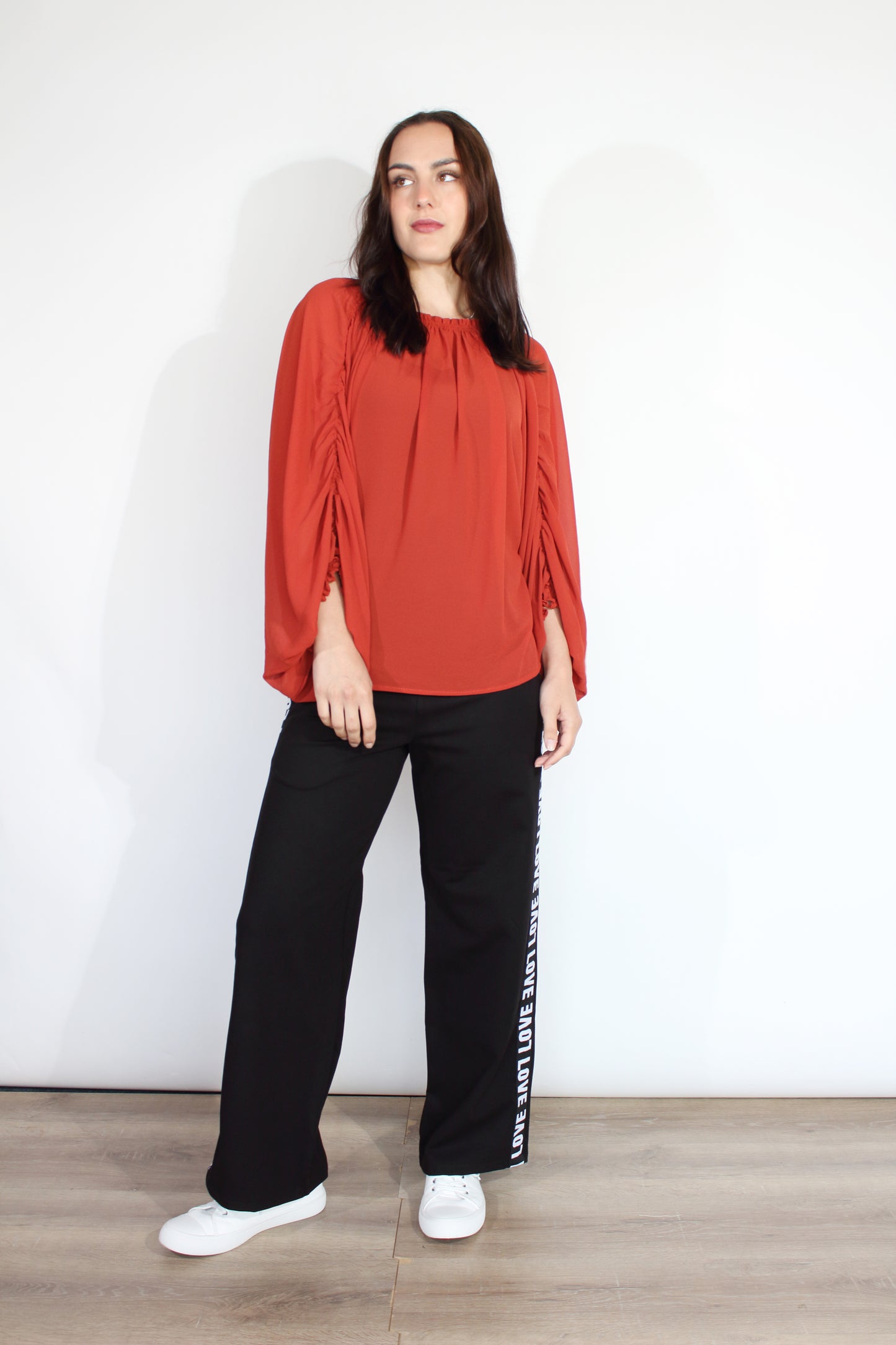 JACLYN M Reanna Blouse - Rust