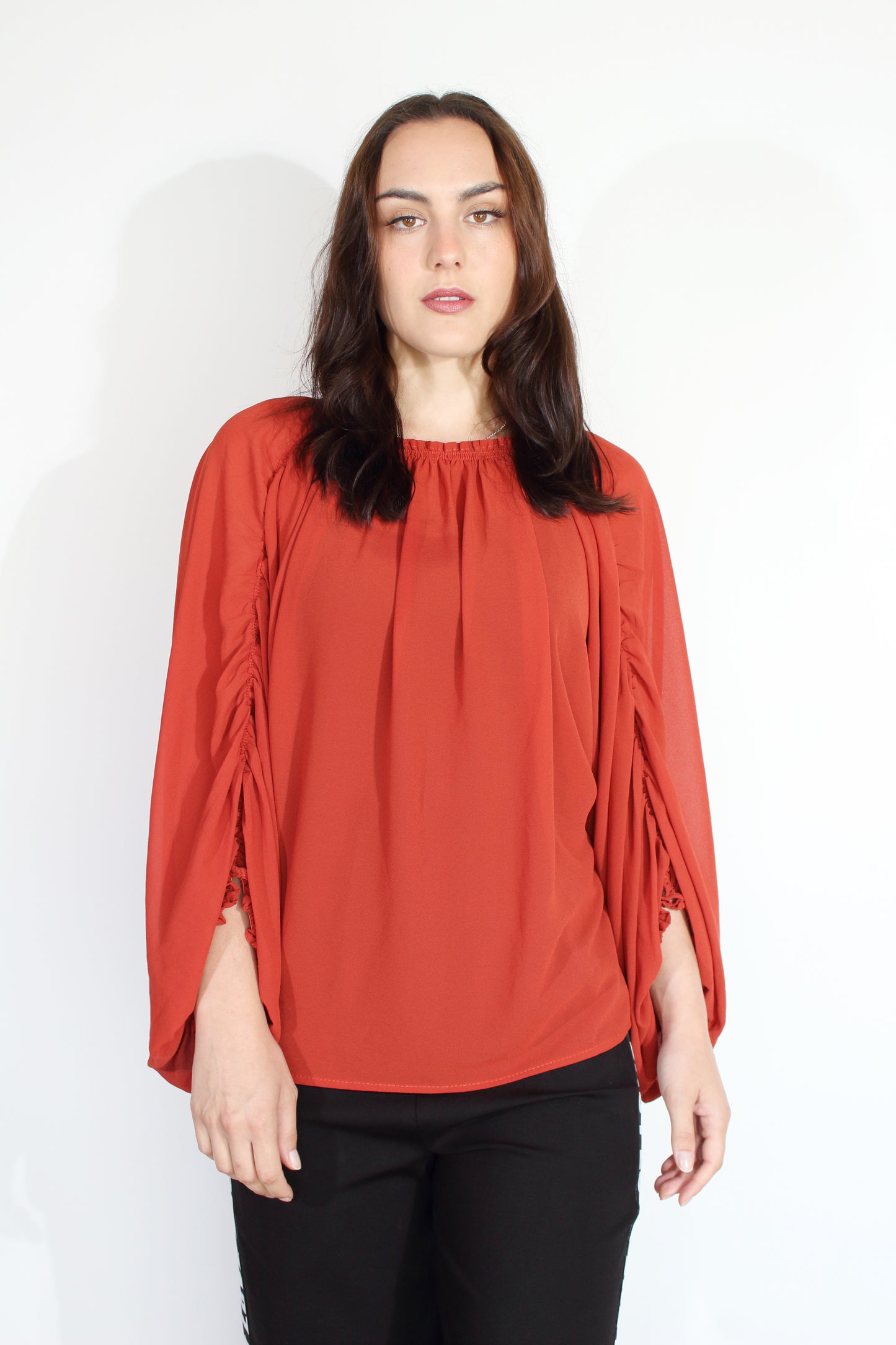 JACLYN M Reanna Blouse - Rust