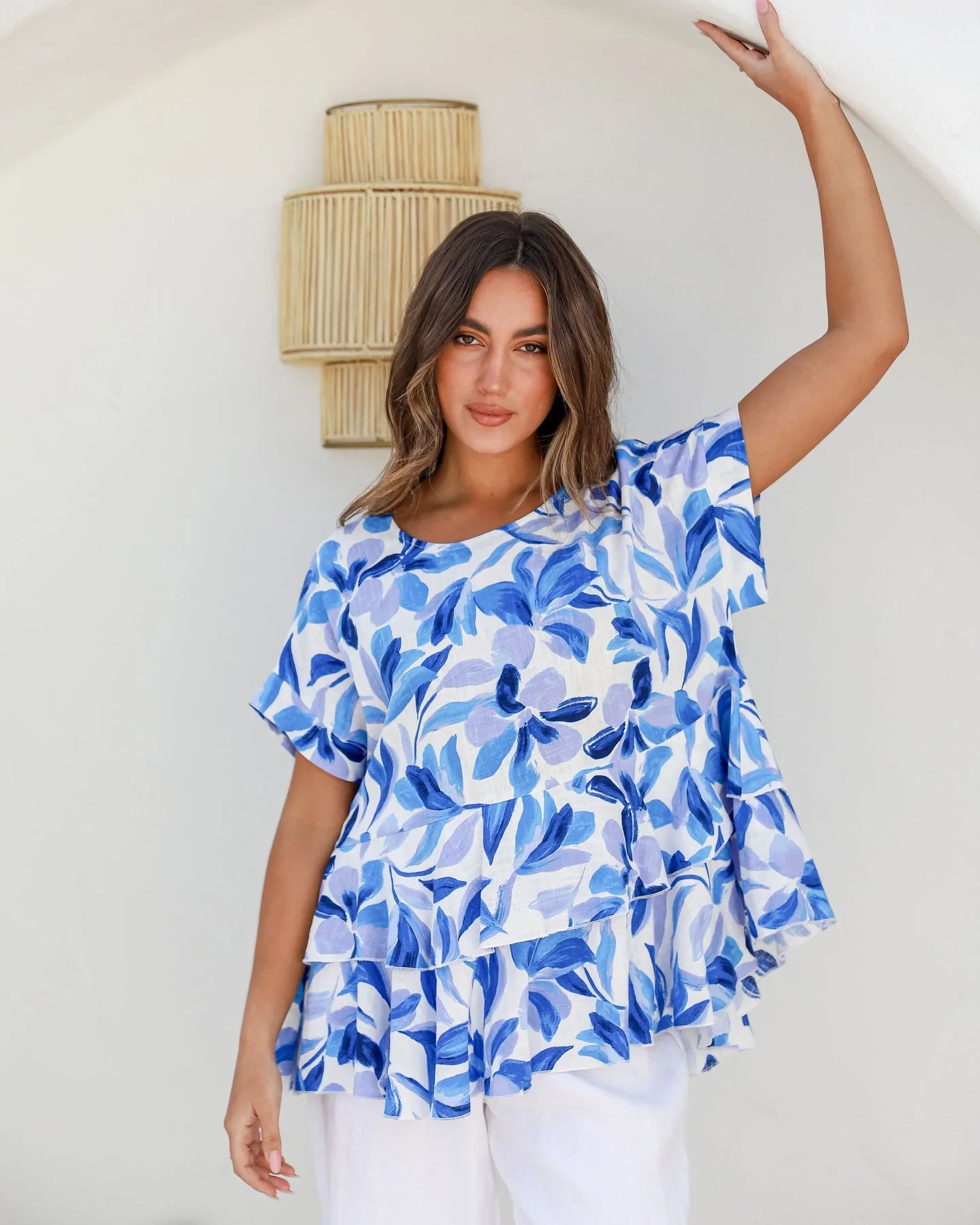 Label of Love - Jaelin Short Sleeve Peplum Top | Blue Print