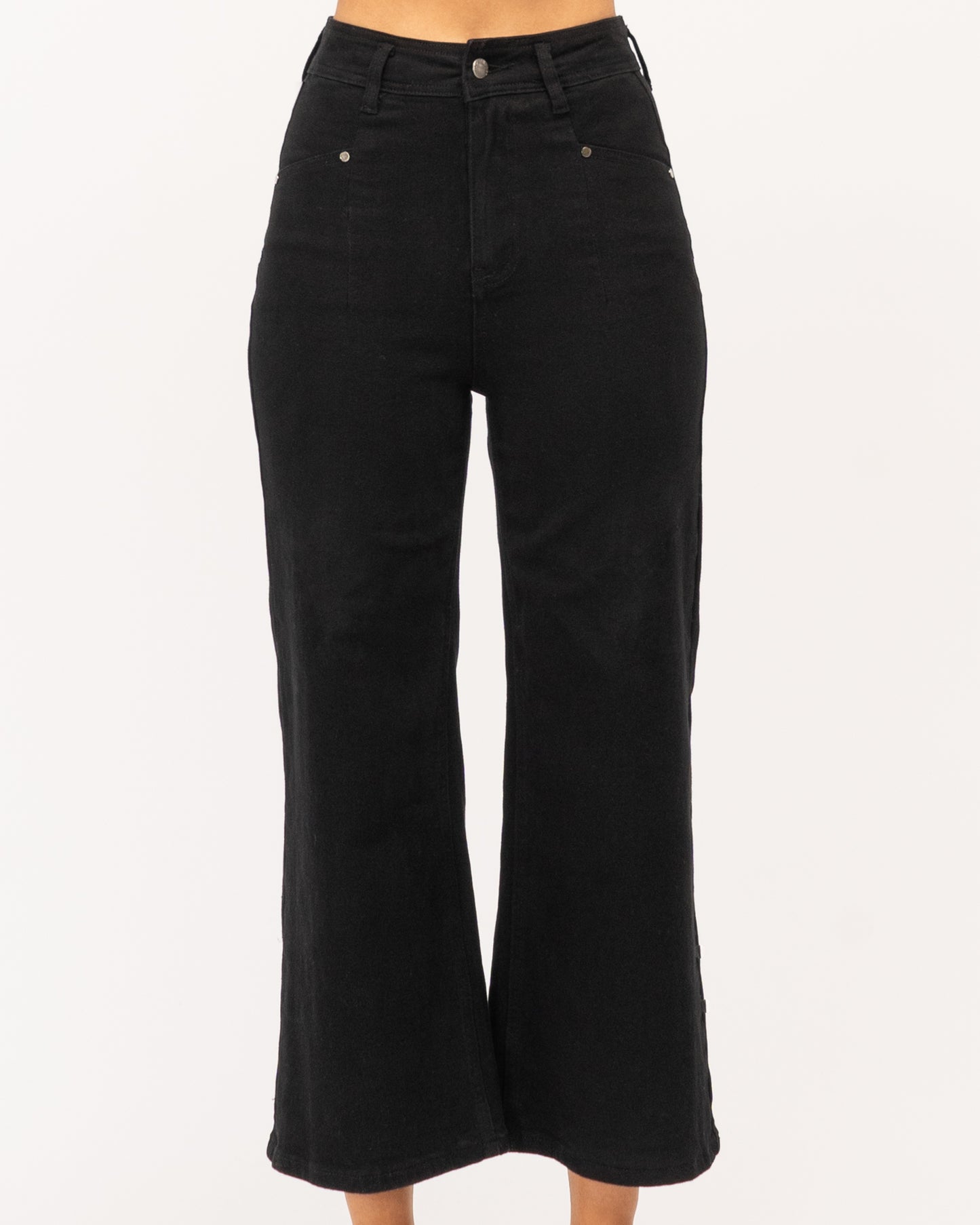 Paper Heart Denim Pants - Black