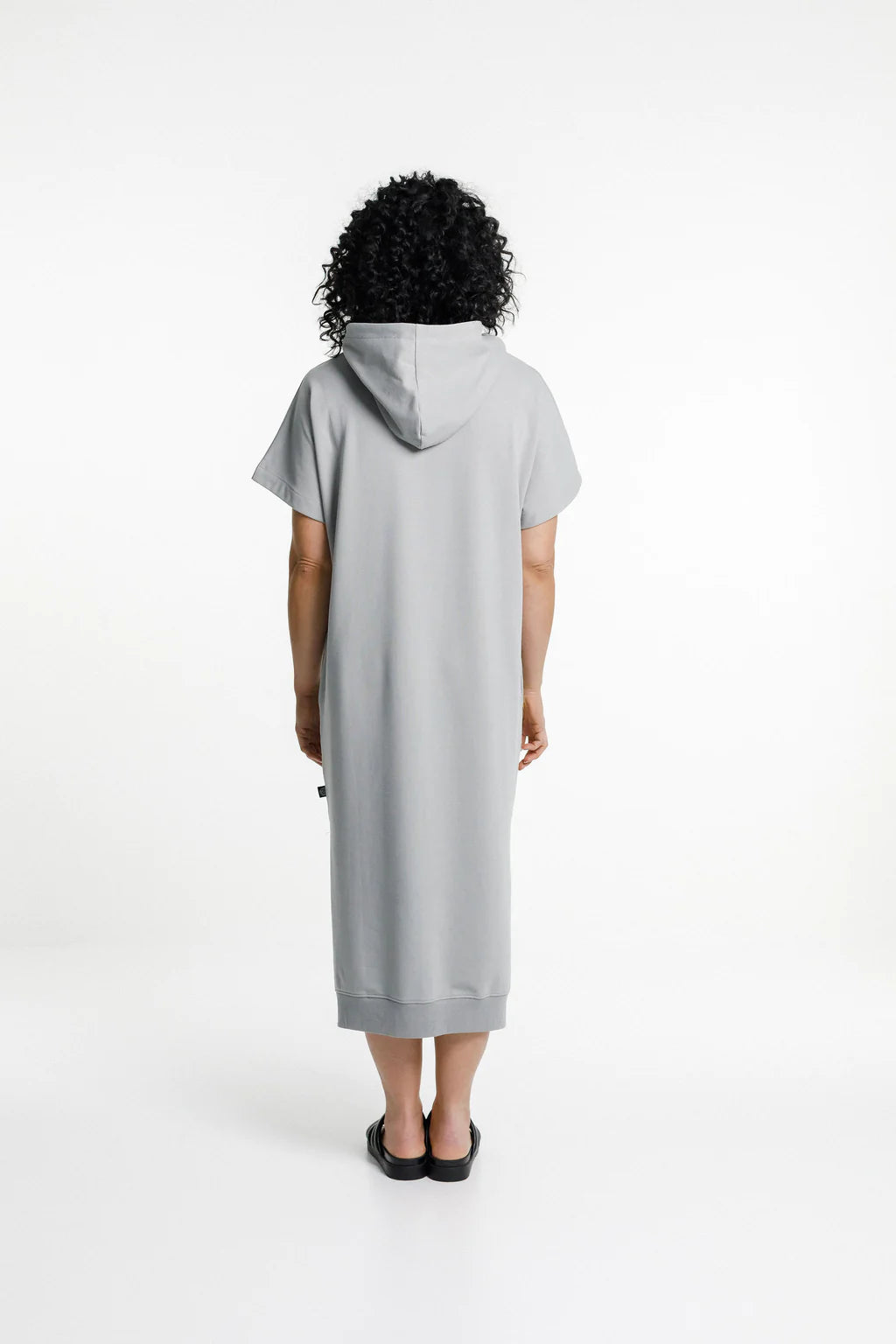 Rose Road - CRUZ DRESS -Pewter with Cyber Purple/Violet Circular