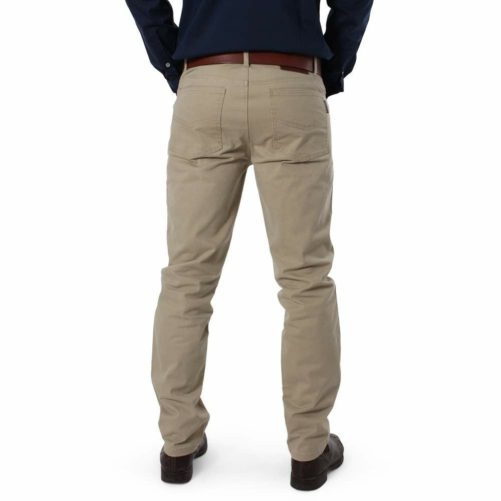 Ringers Western - Avondale Mens 5 Pocket Stretch Drill Jeans - Khaki