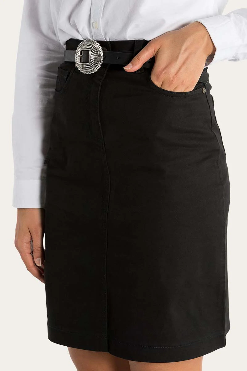 Ringers Western Drill Skirt Black