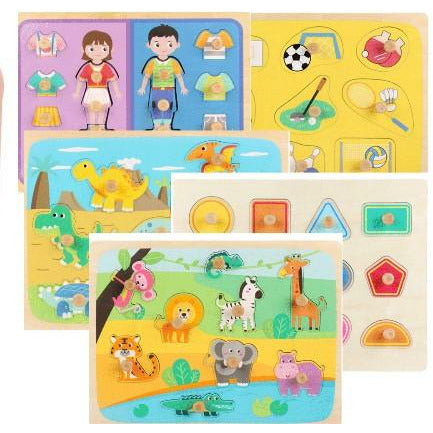Blue Bunny - Peg Puzzle (assorted)