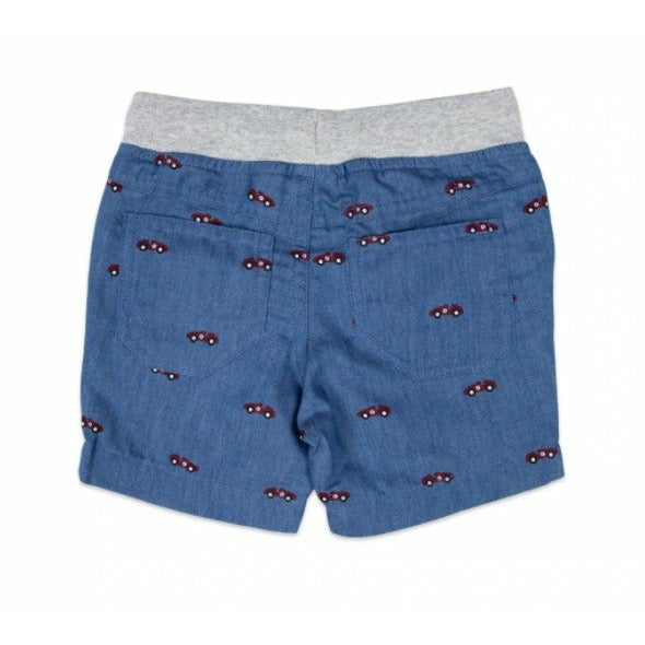 Korango - Race Car Embroidered Short