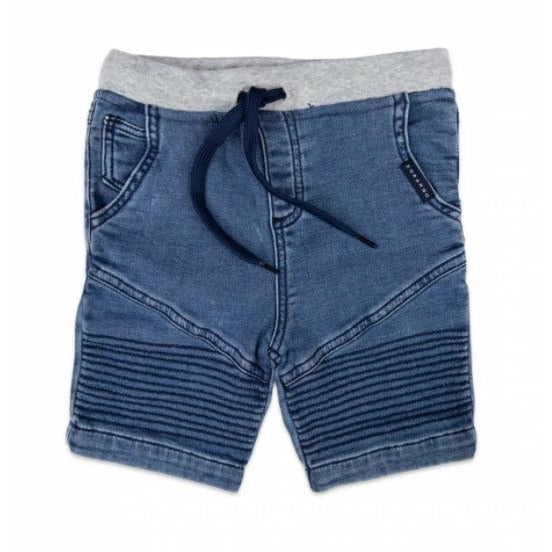 Korango - Orca Faux Denim Stretch Short Light Blue