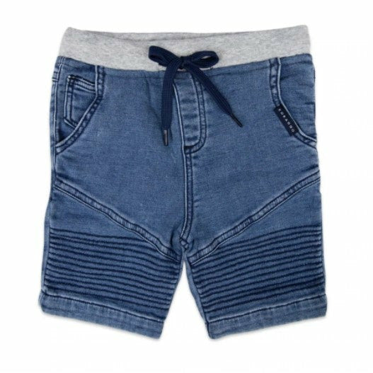 Korango - Orca Faux Denim Stretch Short Light Blue
