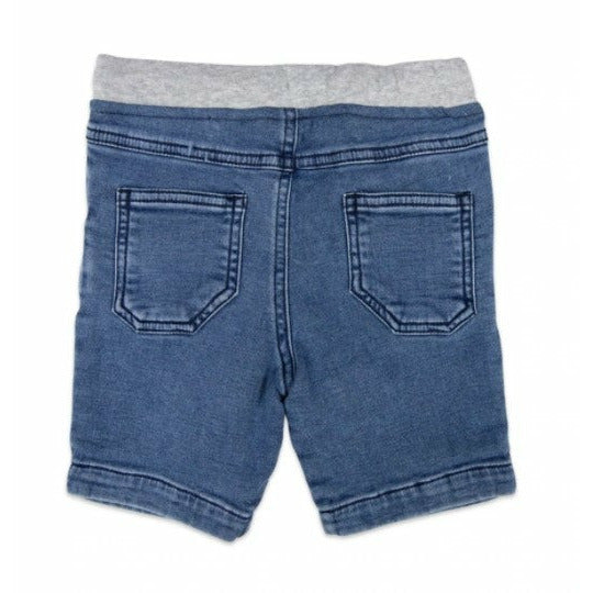 Korango - Orca Faux Denim Stretch Short Light Blue