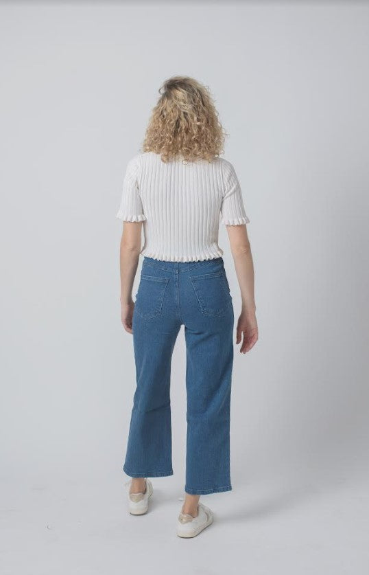 Wakee | Wide Leg Jean - Dark Denim