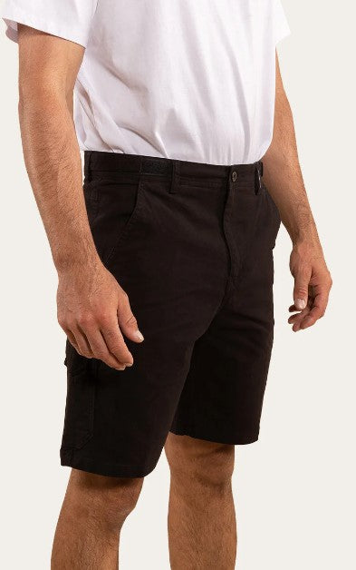Ringers Western | WOODBURNE MENS WORKWEAR SHORT - BLACK