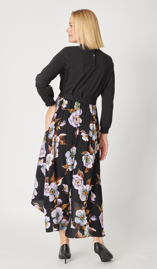 Cordelia St - Rozell Glam Dress | Black Lilac