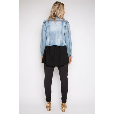 PQ Frayed Denim Jacket