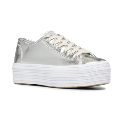 Keds - Triple Up Metallic Twill | Silver