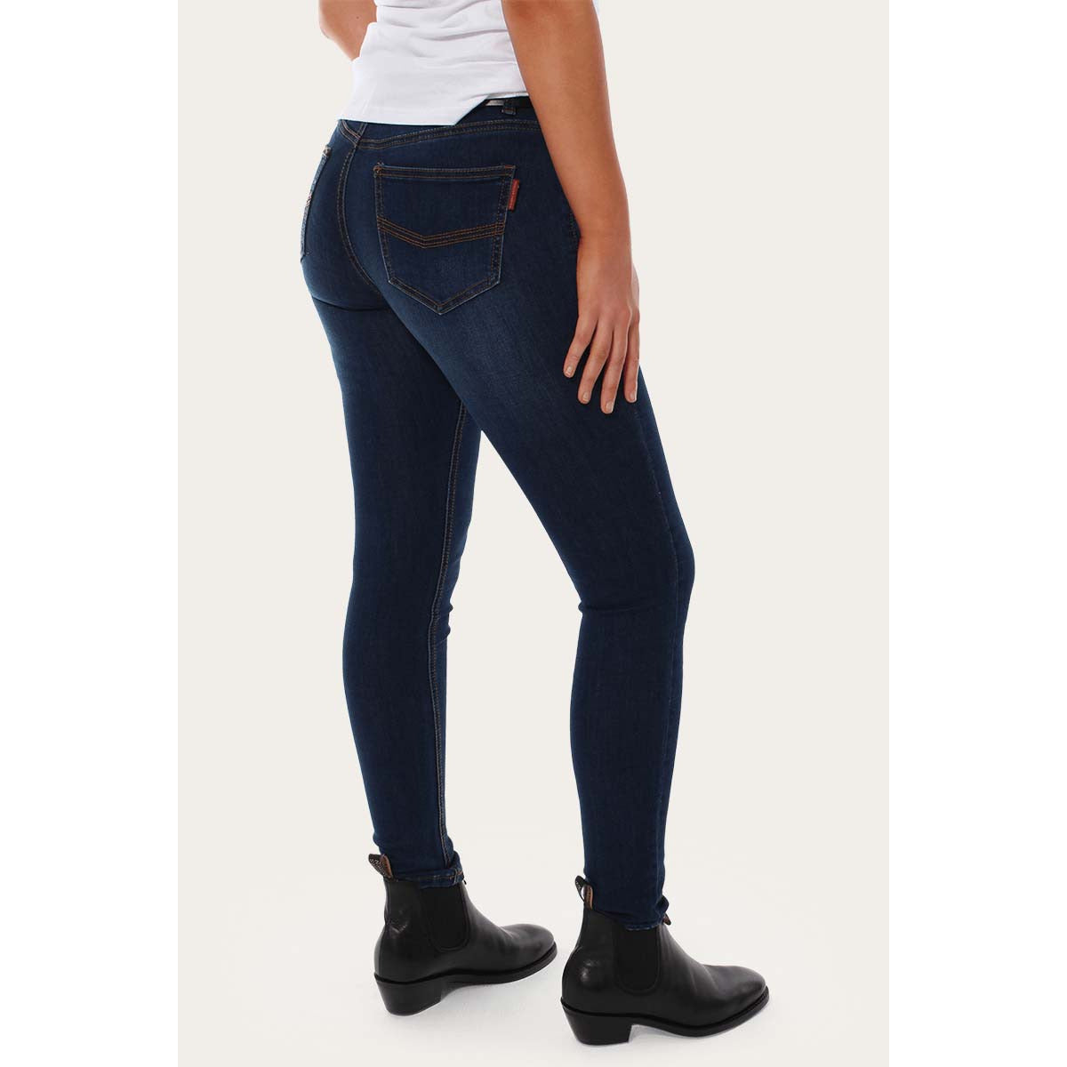 Ringers Western Sophie Womens Mid Rise Skinny Jean - Classic Blue