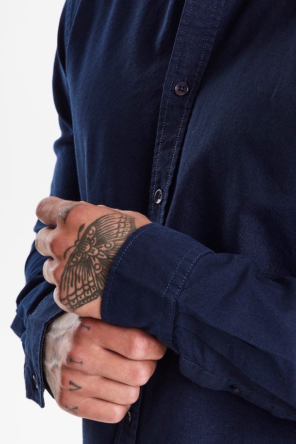 BLEND | Nail Oxford Shirt - Navy