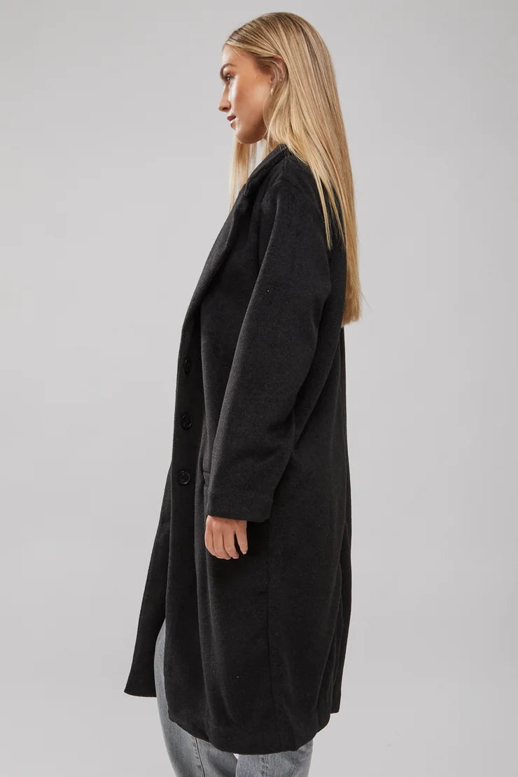 Silent Theory Charm Coat | Black