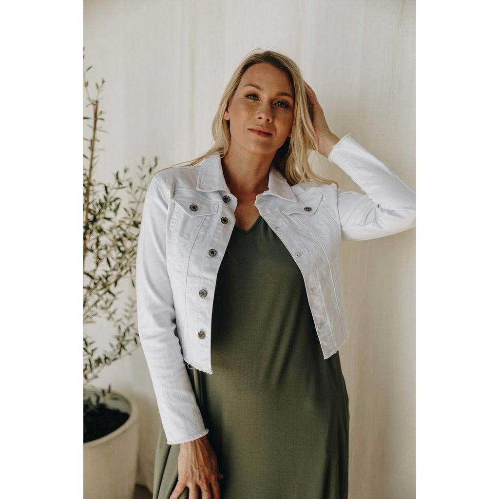 PQ Denim Jacket White
