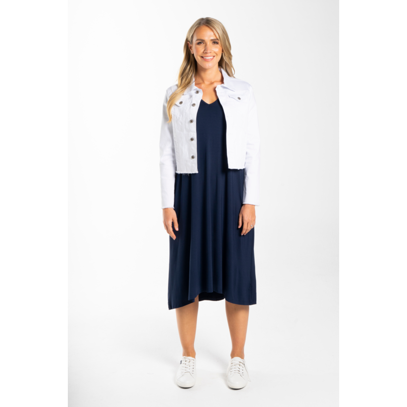 PQ Denim Jacket White