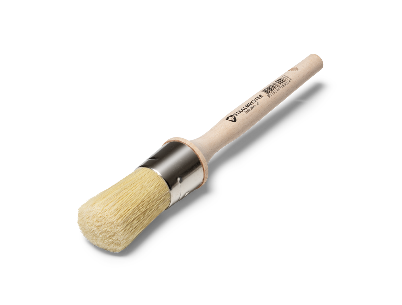 3600 Staalmeester® Round Brush Natural Bristle