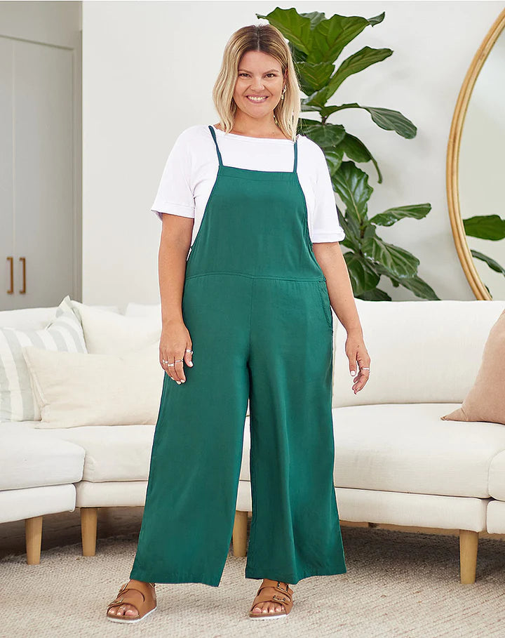 Rayon overalls top