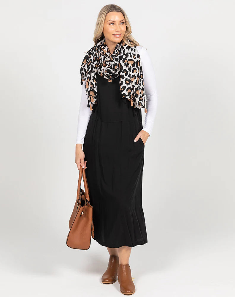 Apron Dress Black Freez