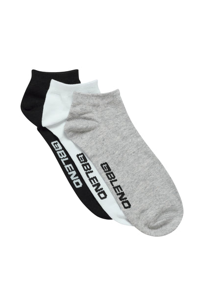 Blend - He Socks 3 Pack ankle  | White/Grey/Black