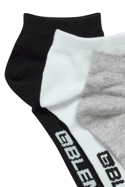 Blend - He Socks 3 Pack ankle  | White/Grey/Black