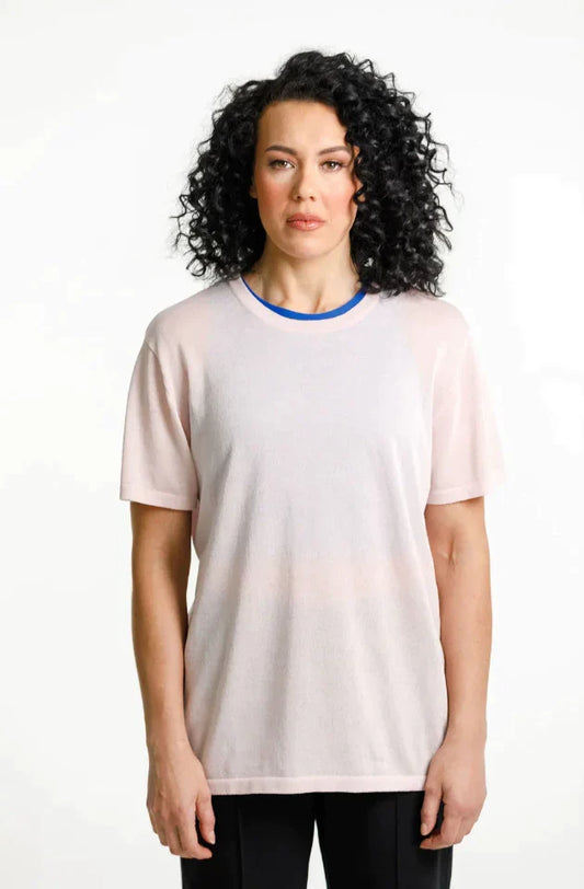 Rose Road LS Knit Topher Tee - Cream