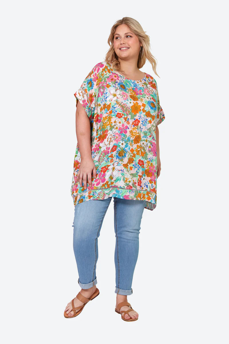 Eb & Ive - Esprit Relax Top | Pink Flourish