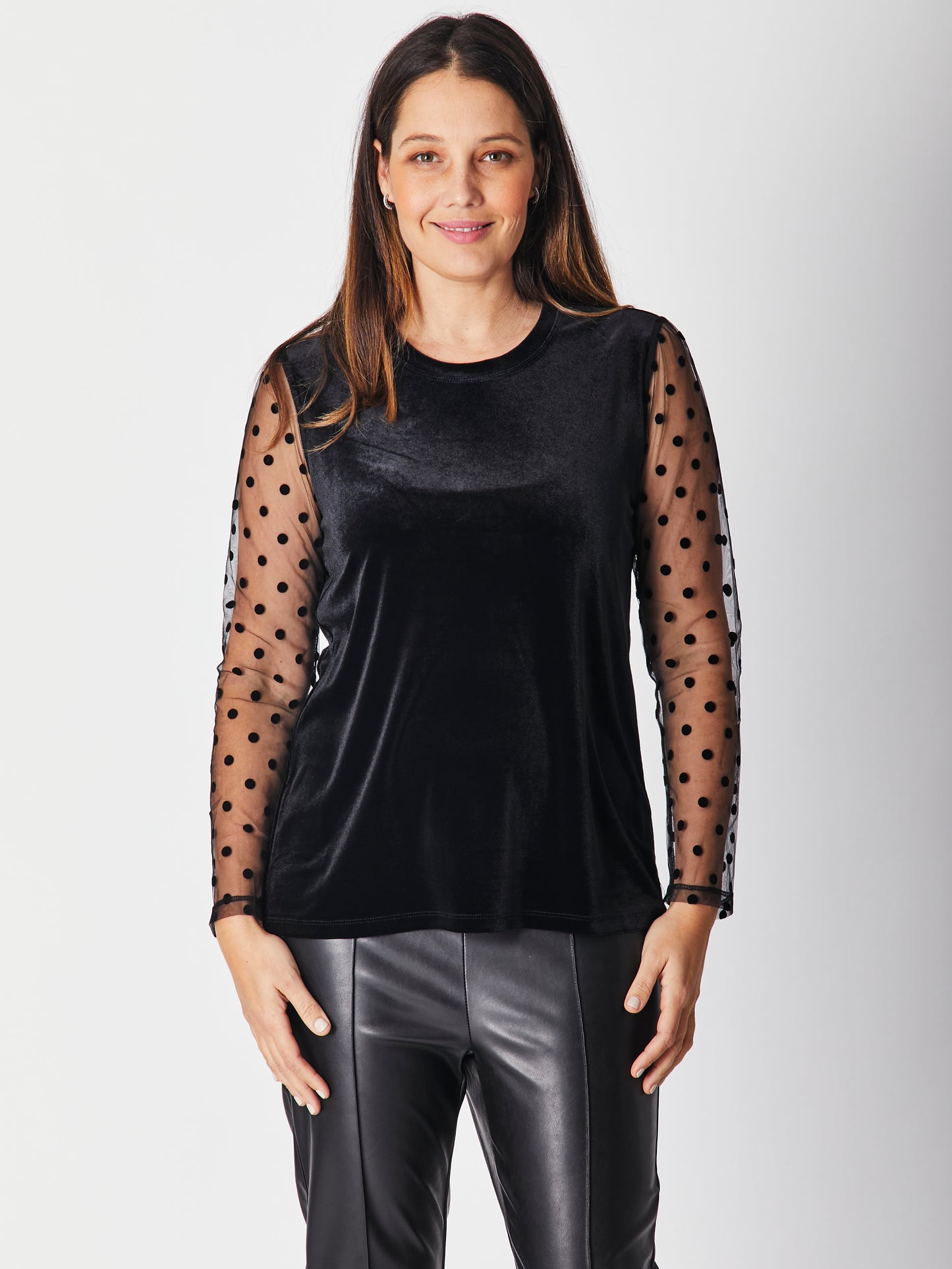Cordelia St Velvet Spot Top