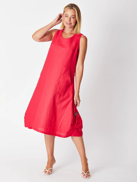 Cordelia St - Raelyn Easy Dress | Fuchsia