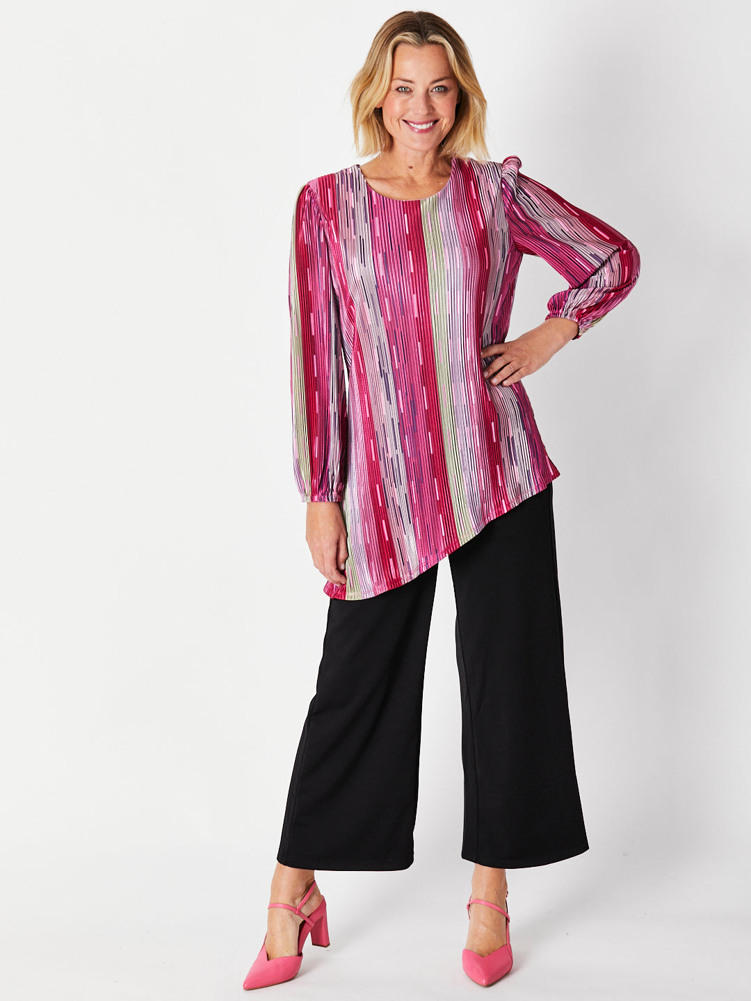 Cordelia St | Wide Leg Pant Black (Curvy)